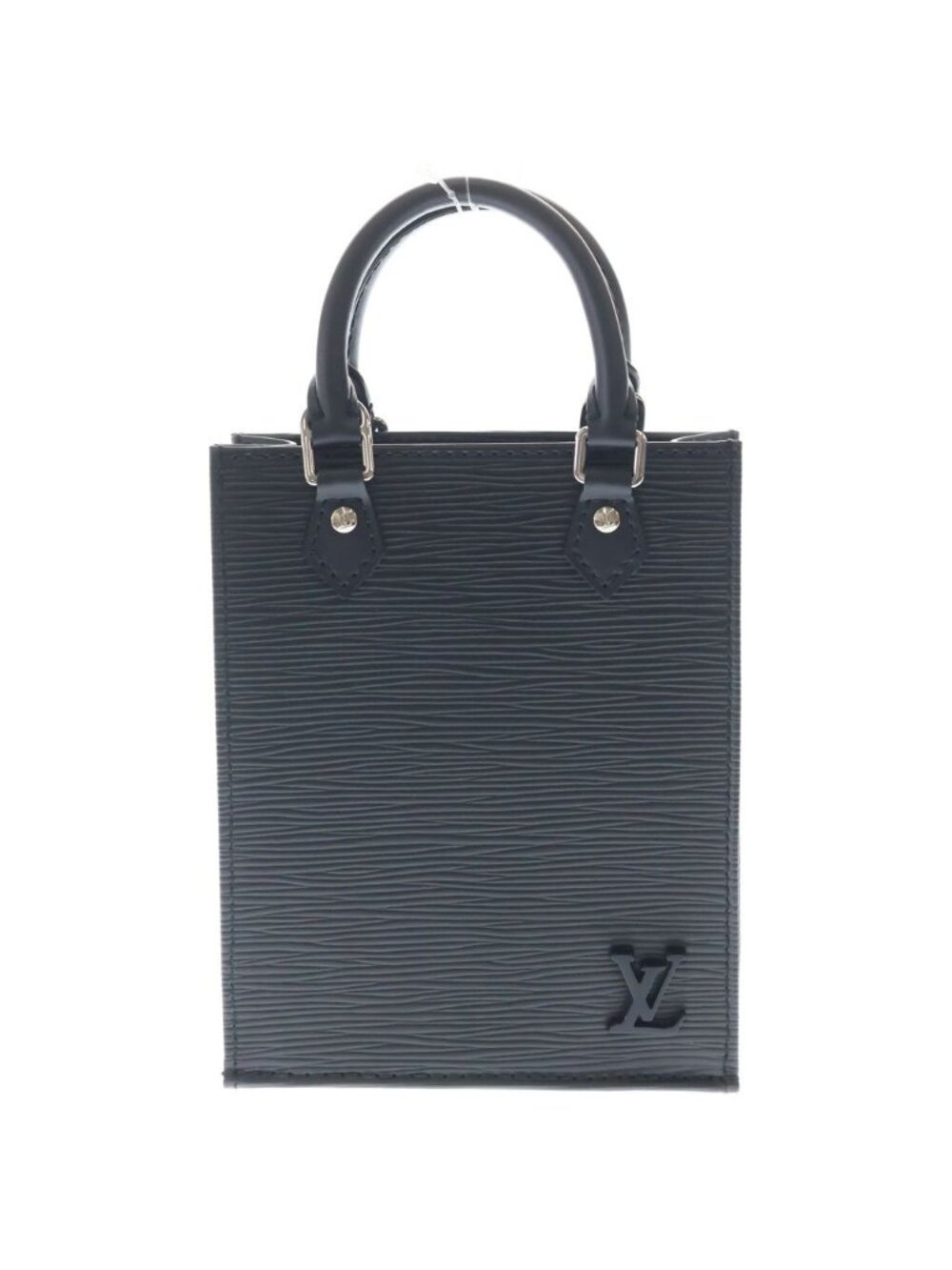 Louis Vuitton Epi Petite Sac Plat Shoulder Bag Leather Noir Black